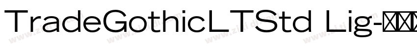 TradeGothicLTStd Lig字体转换